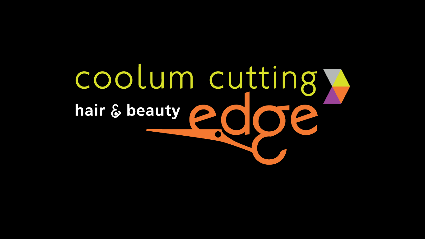 coolum cutting edge hair and beauty logo design
