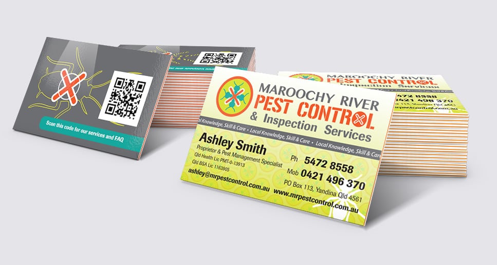 Pest Control Maroochy River branded cards