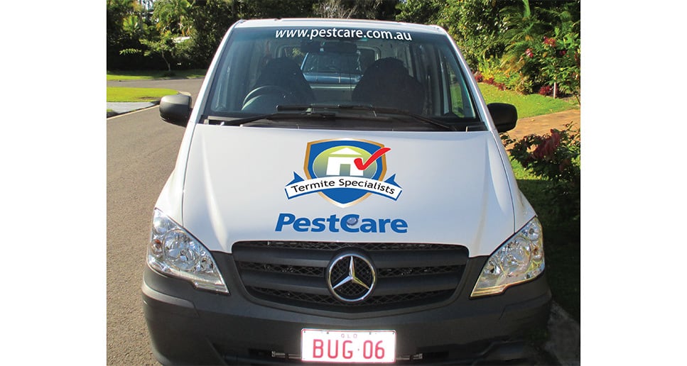 Pest control branded vehicle design