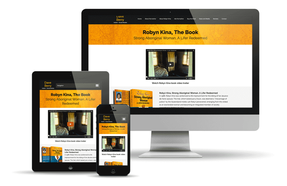 Robyn Kina website design sample