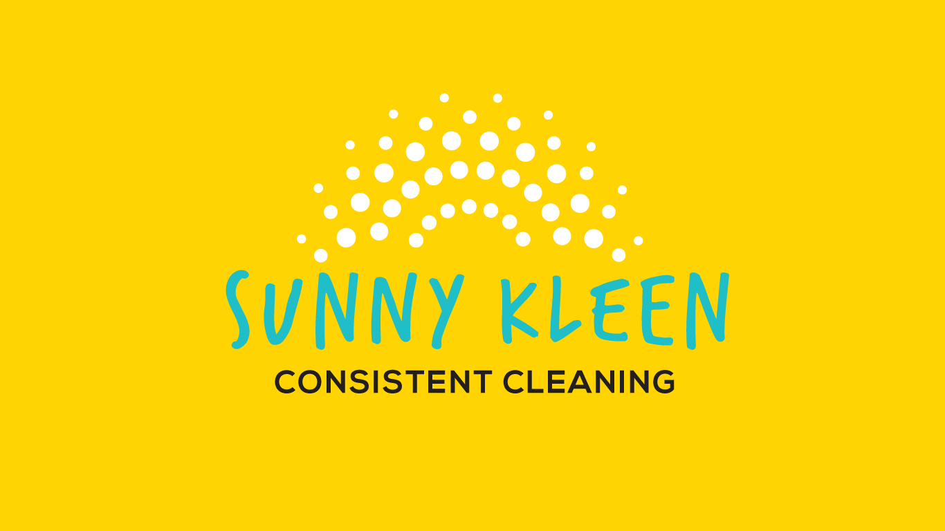 Sunny Kleen consistent cleaning logo design