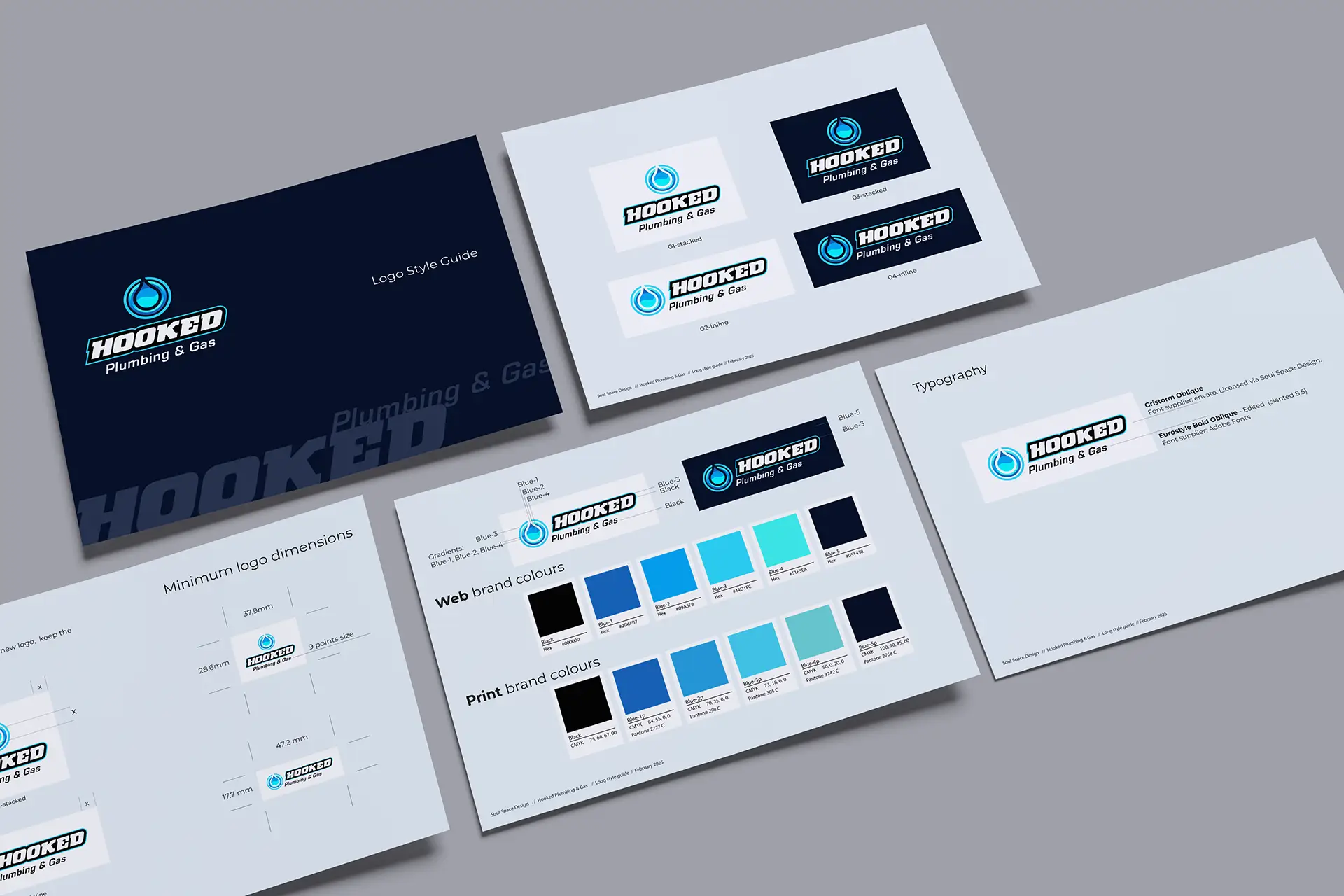 logo style guide sample pages