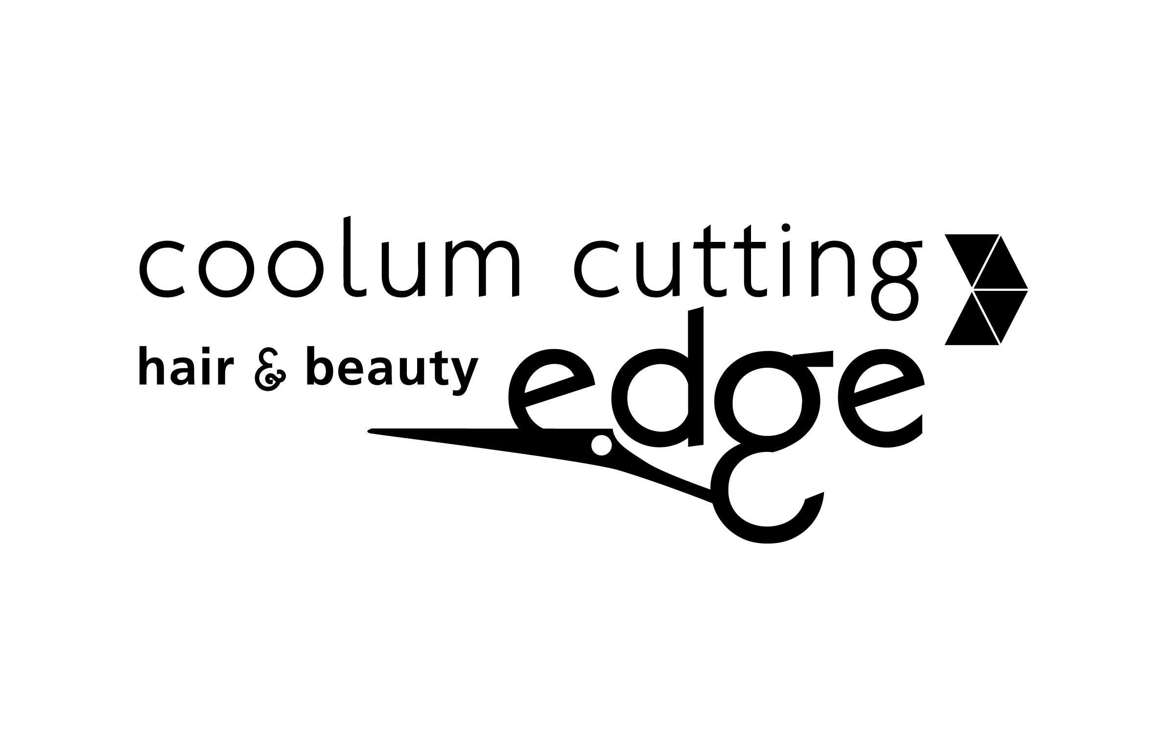 Coolum Cutting Edge approved logo black and white.